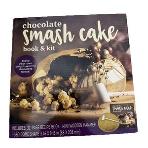 Chocolate Smash Cake Kit with Recipe Book, Dome & Wooden Hammer